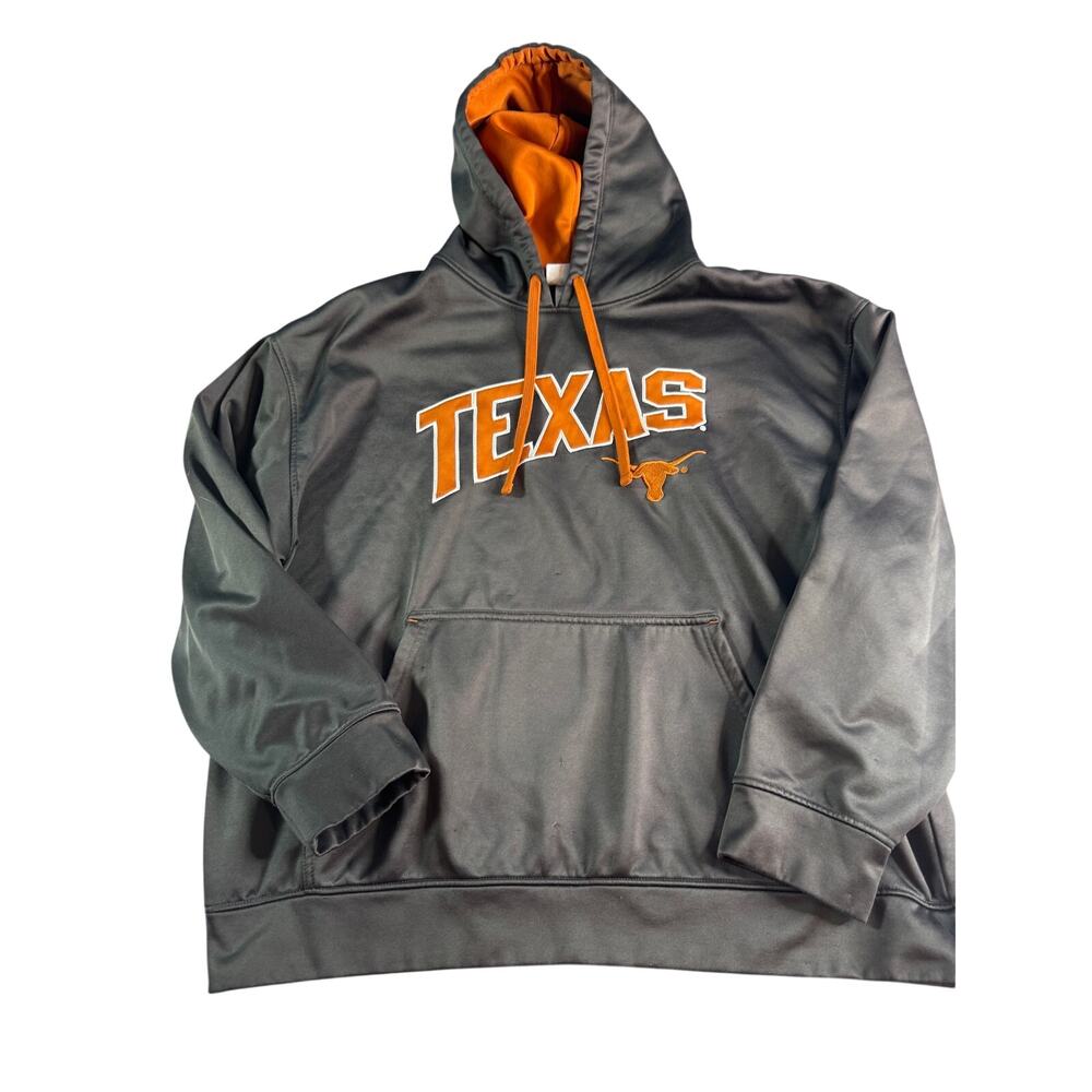 Texas Longhorns Majestic Section 101 Hoodie Black Orange Pullover Men's XL